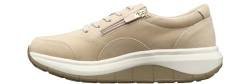 JOYA Venice Zip Beige, Halbschuhe für Damen aus Nubukleder, mit zusätzlichem Reißverschluss, beige, 41 2/3 von JOYA