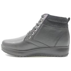 JOYA Wilma II Black Boot, Full-Grain Leather/Velour/Textile, Air-Sohle, Kategorie Emotion 874cas, Größe 38 1/3 von JOYA