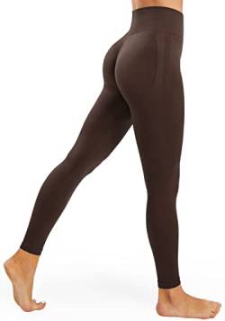 JOYSPELS Sport Leggings Damen Scrunch Butt, Sporthose Damen Lang Blickdicht Po Push Up Seamless Leggins Tights Rock S von JOYSPELS