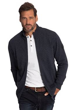 JP 1880 Herren, Melange mit Badge Strickjacke, Navy Blau, 3XL von JP 1880