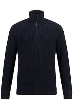 JP 1880 Herren, Wollmix, Patentstrick, Stehkragen, Zipper Strickjacken, Navy Blau, 5XL Grande Taille von JP 1880