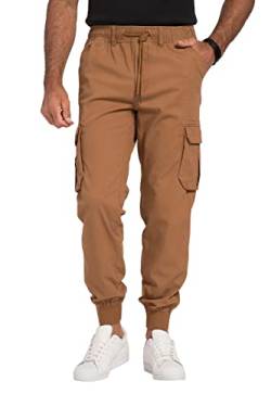 JP 1880 Herren Cargohose Flexnamic, viele Taschen, Modern Fit Hose, Caramel, 6XL von JP 1880