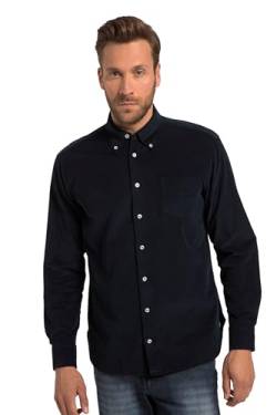 JP 1880 Herren Cordhemd, Langarm, Buttondown Kragen, Modern Fit, bis 8 XL Hemden, Navy Blau, 8X-Large von JP 1880