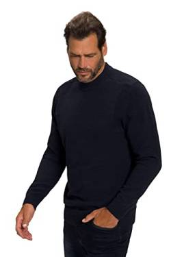 JP 1880 Herren Crew Neck, High Collar, 7gg Pullover, Navy Melange, 3XL EU von JP 1880