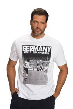 JP 1880 Herren Fußball mit Fotoprint T-Shirt, schneeweiß, 3XL von JP 1880