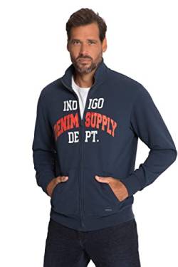 JP 1880 Herren Hoodie Jacke mit Print Kapuzenpullover, Mattes Nachtblau, XXL von JP 1880