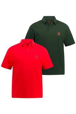 JP 1880 Herren Polohemd Poloshirt, rot, L von JP 1880