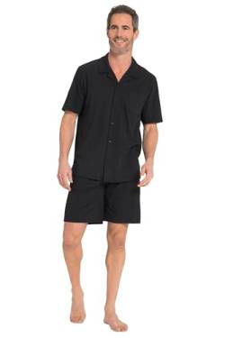 JP 1880 Herren Schlafanzug Cubakragen 1 Pyjamaset, schwarz, XXL von JP 1880