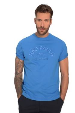 JP 1880 Herren Stickerei T-Shirt, Sommer Blau, 3XL von JP 1880