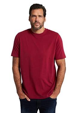 JP 1880 Herren T-shirt Rundhals T Shirt, Burgundy, 5XL EU von JP 1880