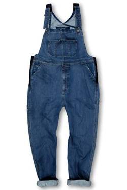 JP 1880 Herren große Größen Menswear L-8XL Latzhose, Workwear, Jeans, viele Taschen, Elastikeinsätze, Relaxed Fit blue denim 6XL 782707902-6XL von JP 1880