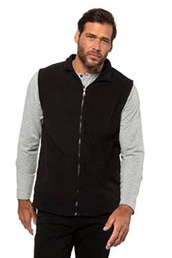 JP 1880 Herren große Größen Übergrößen Menswear L-8XL Fleeceweste, Outdoor, Stehkragen, bis 8 XL schwarz 8XL 723305130-8XL von JP 1880