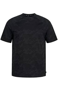 JP 1880 Herren große Größen Übergrößen Menswear L-8XL Jay-PI T-Shirt, Fitness, Camouflage, Halbarm schwarz 5XL 811763130-5XL von JP 1880