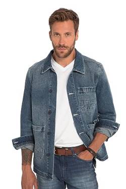 JP 1880 Herren große Größen Übergrößen Menswear L-8XL Jeansjacke, Workerstyle, große Taschen Blue Denim 5XL 782621902-5XL von JP 1880