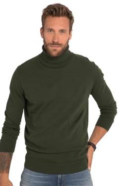 JP 1880 Herren große Größen Übergrößen Menswear L-8XL Rollkragenpullover, Feinstrick dunkelgrün 5XL 820776123-5XL von JP 1880