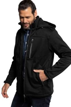 JP 1880 Herren große Größen Übergrößen Menswear L-8XL Softshelljacke, Outdoor, Wind-, wasserabweisend, bis 8XL schwarz 3XL 714279130-3XL von JP 1880