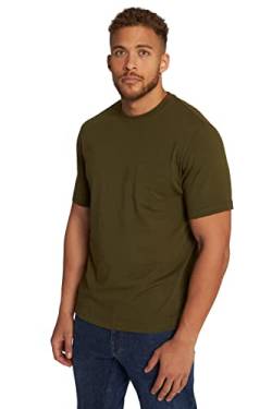 JP 1880 Herren große Größen Übergrößen Menswear L-8XL T-Shirt, Halbarm, Brusttasche tannengrün 8XL 799997640-8XL von JP 1880