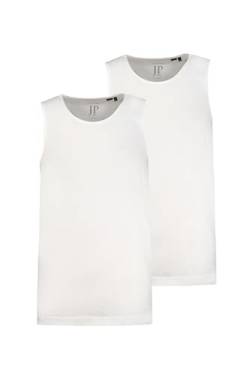 JP 1880 Herren große Größen Übergrößen Menswear L-8XL Tank Top, 2er-Pack, ärmellos, bis 8 XL schneeweiß 5XL 796858200-5XL von JP 1880