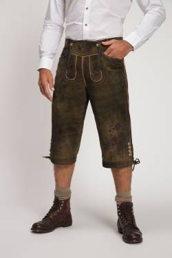 Große Größen 3/4-Trachtenlederhose, Herren, braun, Größe: 62, Polyester/Leder, JP1880 von JP1880