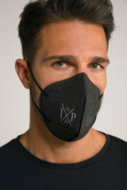 Große Größen FFP2 Maske aus Europa, Herren, schwarz, Größe: One Size, Polyester, JP1880 von JP1880