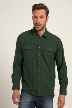 Große Größen Flanellhemd, Herren, grün, Größe: 5XL, Baumwolle, JP1880 von JP1880
