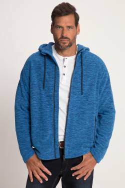 Große Größen Fleece-Hoodiejacke, Herren, türkis, Größe: 3XL, Polyester, JP1880 von JP1880