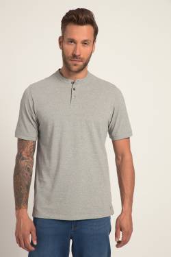 Große Größen Henley, Herren, grau, Größe: 3XT, Polyester/Baumwolle, JP1880 von JP1880