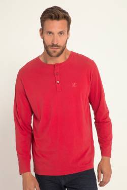 Große Größen Henley, Herren, rot, Größe: 6XL, Baumwolle, JP1880 von JP1880