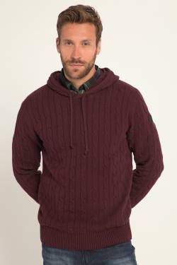 Große Größen Hoodie, Herren, rot, Größe: 3XL, Baumwolle, JP1880 von JP1880