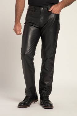Große Größen Lederhose, Herren, schwarz, Größe: 56, Leder/Polyester/Baumwolle, JP1880 von JP1880