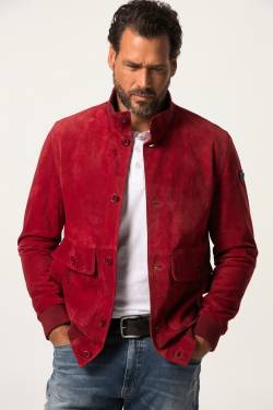 Große Größen Lederjacke, Herren, rot, Größe: 3XL, Polyester/Leder, JP1880 von JP1880