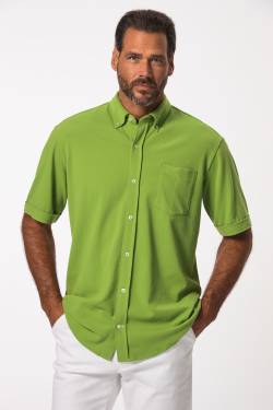 Große Größen Piqué-Hemd, Herren, grün, Größe: 3XL, Baumwolle, JP1880 von JP1880