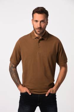 Große Größen Poloshirt, Herren, braun, Größe: 8XL, Baumwolle, JP1880 von JP1880