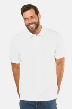 Große Größen Poloshirt, Herren, weiß, Größe: 3XL, Baumwolle, JP1880 von JP1880