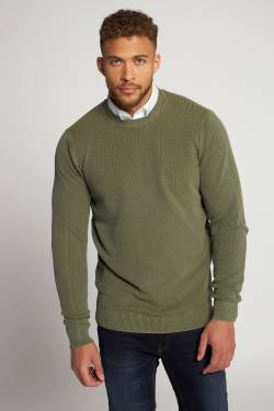 Große Größen Pullover, Herren, grün, Größe: 3XL, Baumwolle, JP1880 von JP1880