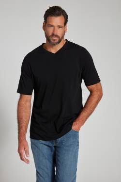 Große Größen T-Shirt, Herren, schwarz, Größe: 4XL, Baumwolle/Polyester, JP1880 von JP1880