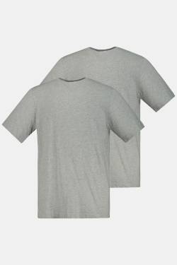 Große Größen T-Shirts, Herren, grau, Größe: L, Baumwolle/Viskose, JP1880 von JP1880