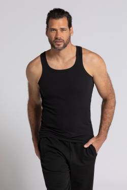 Große Größen Tank Top, Herren, schwarz, Größe: XXL, Baumwolle, JP1880 von JP1880