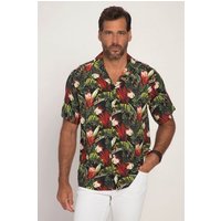 JP1880 Kurzarmhemd Hemd Beachwear Halbarm Tropical Print Kuba-Kragen von JP1880