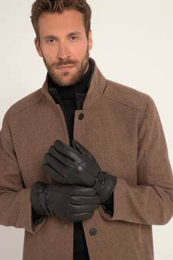 Leder-Handschuhe, Herren, schwarz, Größe: 11, Polyester/Leder, JP1880 von JP1880