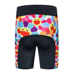 Jpojpo Fahrrad-Shorts für Kinder, kurze Hose, 4D-Gel-gepolsterte Fahrradhose S sonnenblume von JPOJPO