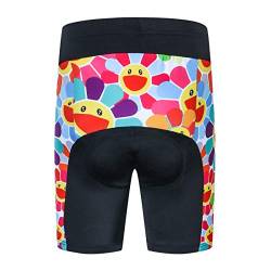 Jpojpo Fahrrad-Shorts für Kinder, kurze Hose, 4D-Gel-gepolsterte Fahrradhose XXL sonnenblume von JPOJPO