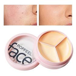 Concealer-Palette - Dreifarbiger Concealer zum Abdecken von Akne, dunklen Augenringen,Koreanischer Farbkorrektor für wasserfeste Abdeckung, korrigiert Augenringe, rote Flecken, Narben Jpsdows von JPSDOWS