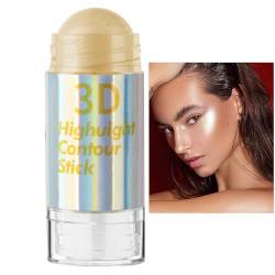 Highlighter-Make-up-Stick - Tragbarer, aufhellender Make-up-Konturenstift für das Gesicht - Langlebiger Contour Highlighter Blush Sticks Highlight & Contour Bronzer Stick für Frauen und Jpsdows von JPSDOWS