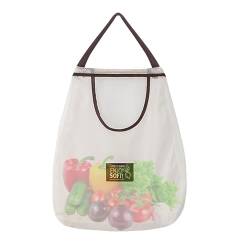 JPSDOWS Einkaufstaschen-Aufhänger, wiederverwendbare Netztaschen – Wiederverwendbare Einkaufstaschen zum Aufhängen | Obsttasche, hängende Tasche für Obst, Gemüse, Kartoffeln, Zwiebeln, L, R-B von JPSDOWS
