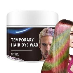 Temporäre Haarfarbe, 150g Flauschiger Haar-Ton zum Selbermachen, 6 Farben Haarton, pflegende Haarpomade für die tägliche Party, Datum, Haarfarbe, Geschenkset, Weihnachten, Kinder, Frauen und Jpsdows von JPSDOWS