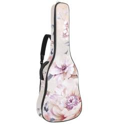 JRHEJTFZ Gitarrentasche für Akustikgitarre, langlebig und schützend, für Akustik- und E-Gitarren, 109 x 42,9 x 11,9 cm, passend für die meisten Gitarrengrößen, Linienverlauf, Farbmuster, Schwarz, von JRHEJTFZ