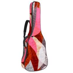 JRHEJTFZ Premium wasserdichte Oxford-Tuch Gitarrentasche - Robuste Gitarren-Gig-Tasche mit verstellbaren Gurten und 0,39 Zoll dickem Polsterschwamm, Cartoon-Eichhörnchen, Mehrfarbig 8, 42.9x16.9x4.7 von JRHEJTFZ