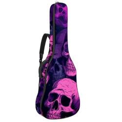 JRHEJTFZ Tasche für Akustikgitarren – Halloween-Katzen- und Kürbisgitarren-Gigbag, großer Gitarrenkoffer, passend für die meisten Gitarrengrößen, Mehrfarbig 9, 42.9x16.9x4.7 in, Modern von JRHEJTFZ