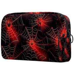 Stilvolle Kosmetik Aufbewahrungstasche Make-up Organizer Kosmetik Aufbewahrungsbox Make-up und Schmuck Reisetasche Beutel Halloween Augen Muster, Mehrfarbig 6, 18.5x7.5x13cm/7.3x3x5.1in, von JRHEJTFZ